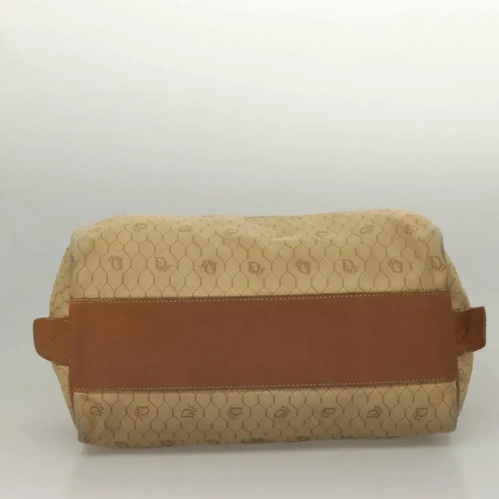 DIOR Honeycomb Canvas Boston Bag Beige